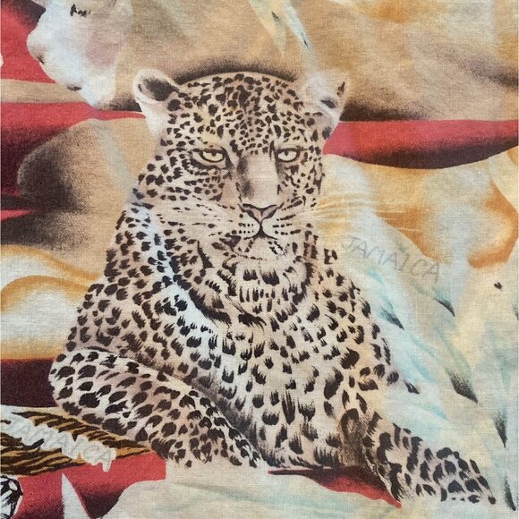 Vintage Jamaican Islander LARGE Mens Shorts tiger leopard animal DISTRESSED pics - Picture 6 of 6
